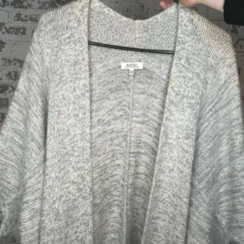Babaton | women gray wool alpaca mohair blend sweater cardigan - Picture 1 of 4